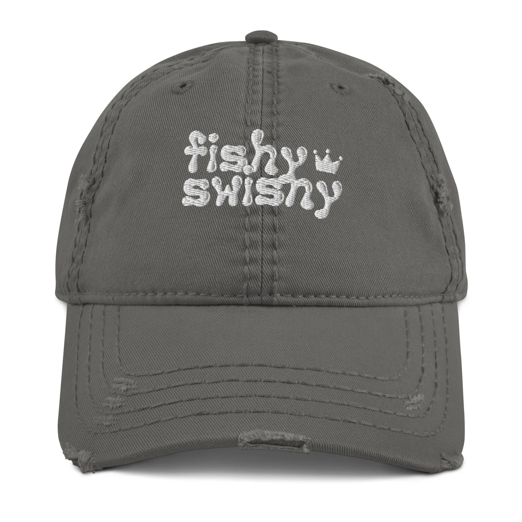 Fishy Swishy Distressed Dad Hat - Image 9