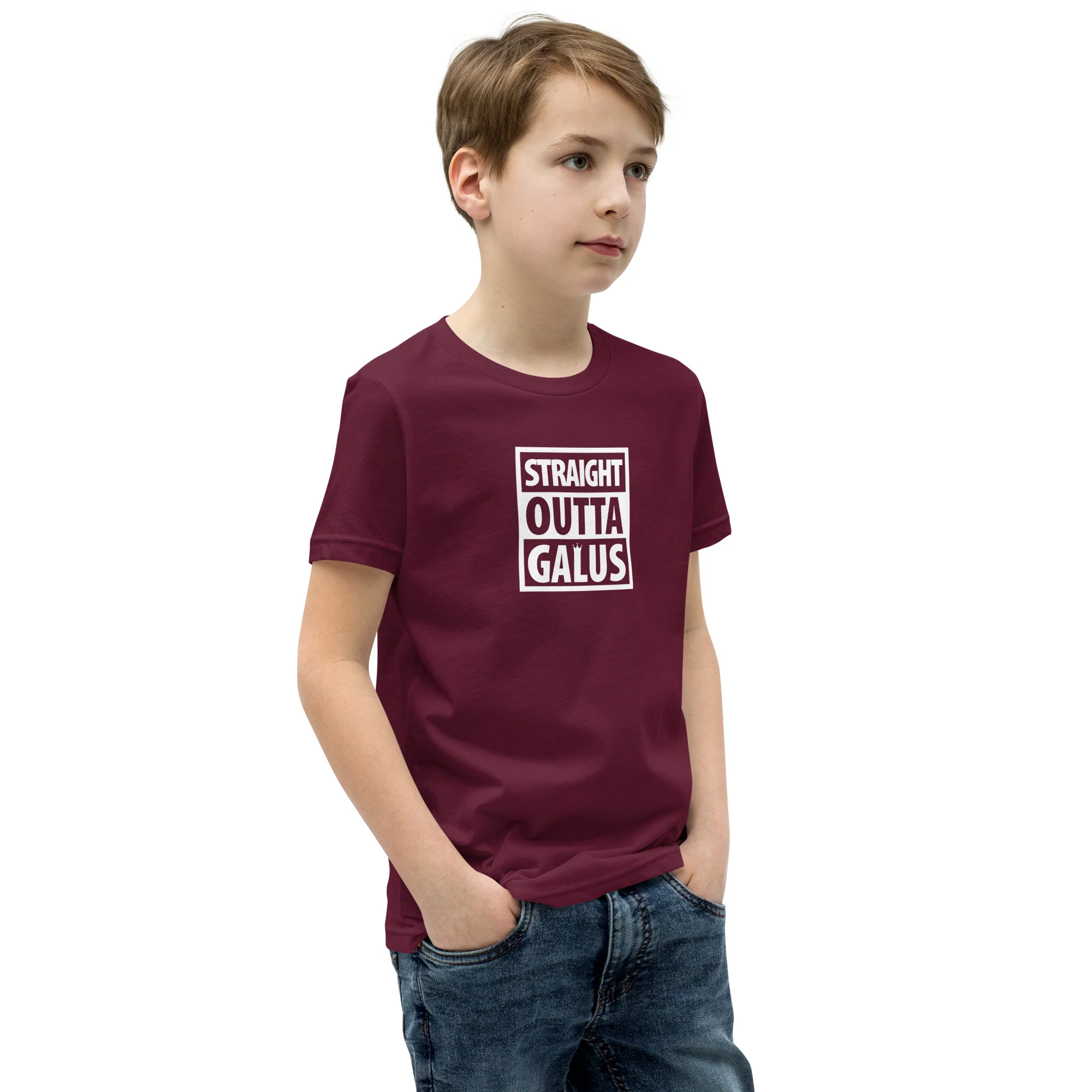 Straight Outta Galus T-Shirt / Youth - Image 3