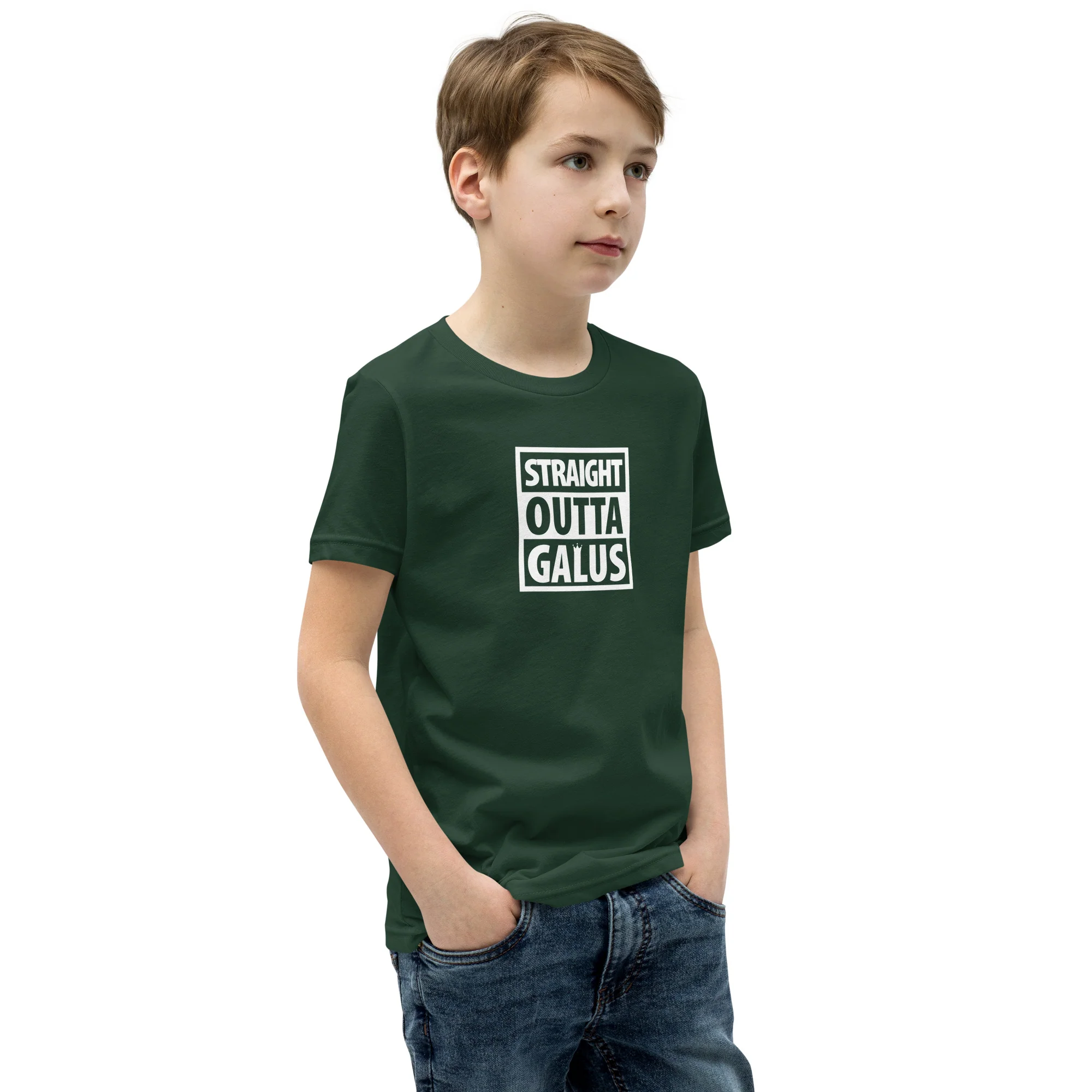 Straight Outta Galus T-Shirt / Youth - Image 4
