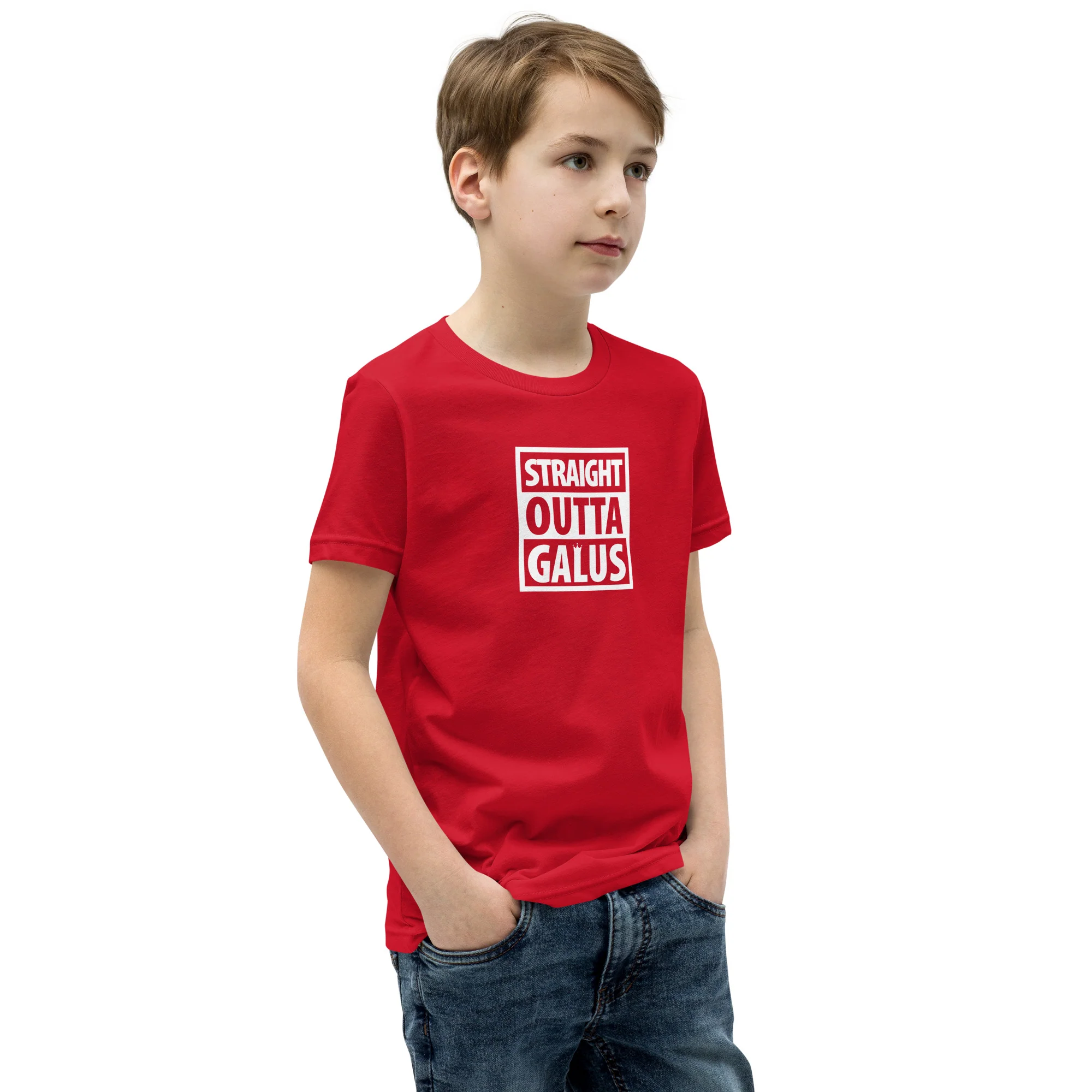 Straight Outta Galus T-Shirt / Youth - Image 5