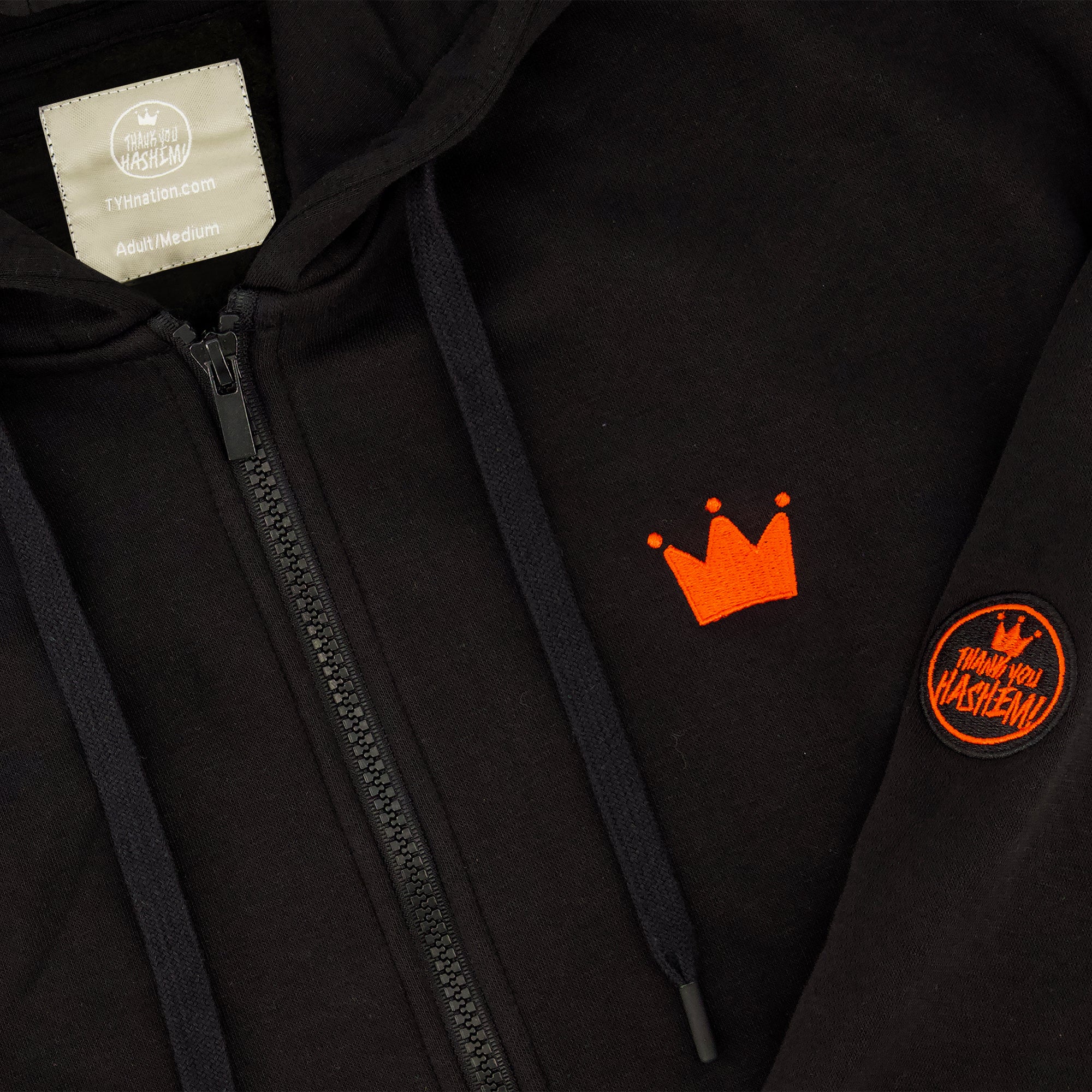 Sweatshirt / Black with Red Logo - Image 4