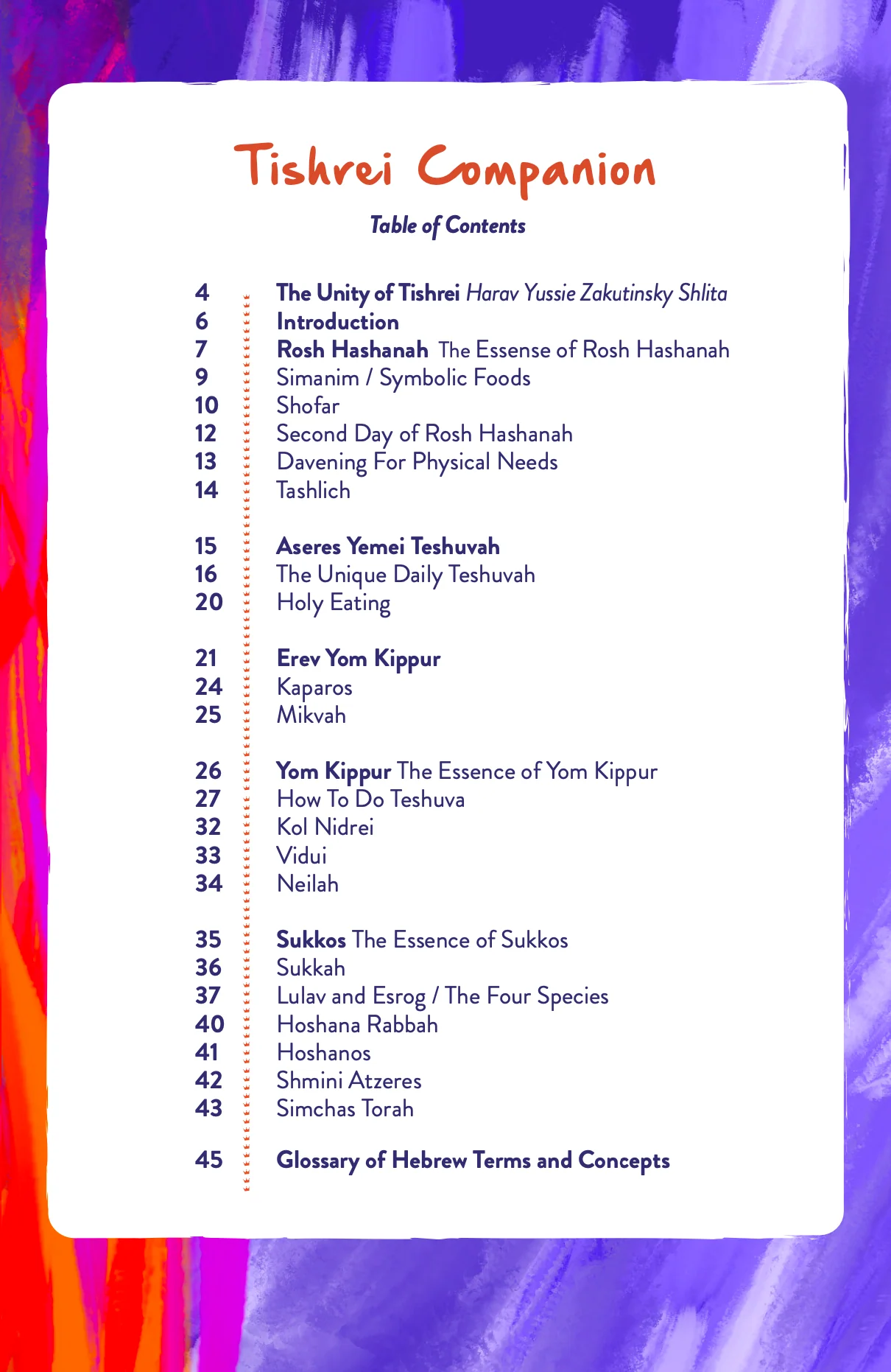 TYH Torah Tishrei Companion - UPDATED FOR 5786 - Image 2